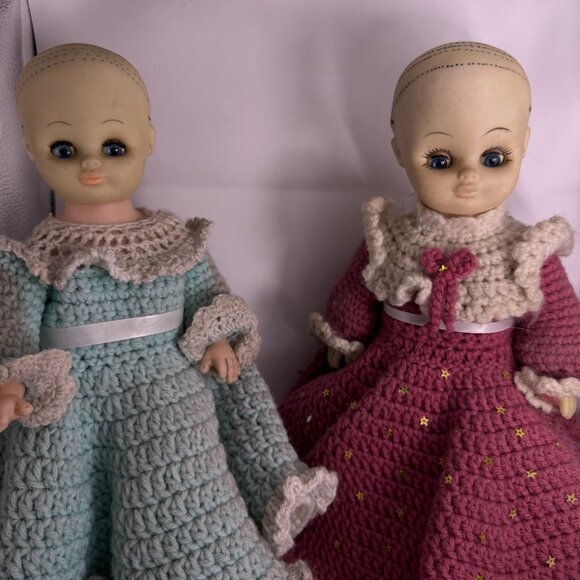 Horrifying Twin Dolls Vintage Haunted Scary Chilling Paranormal Negative Energy - Picture 2 of 12